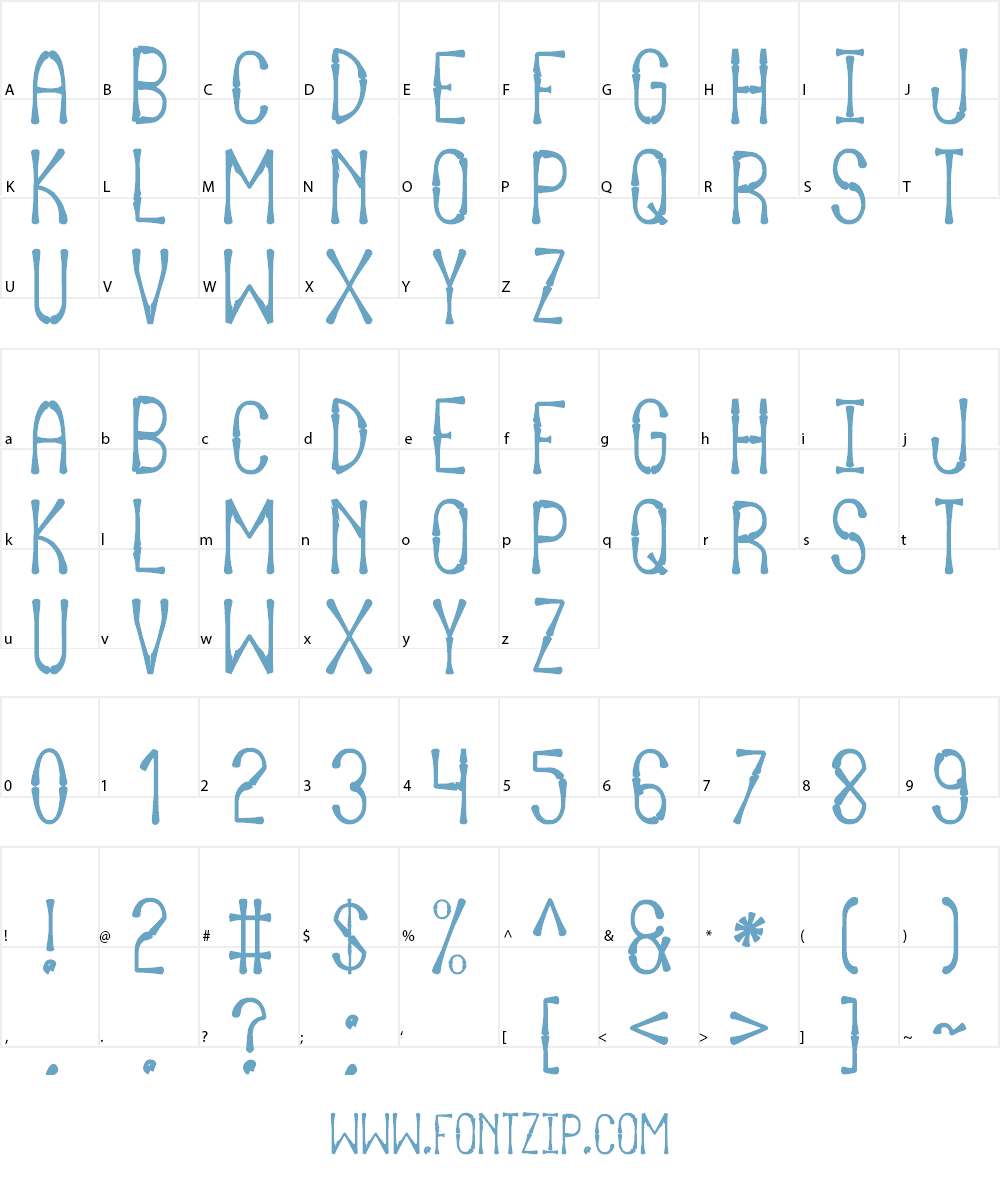Afrika Safari Rebuild St Font Character